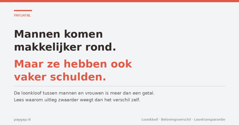 Mannen komen makkelijker rond. Maar dat is niet het hele verhaal.