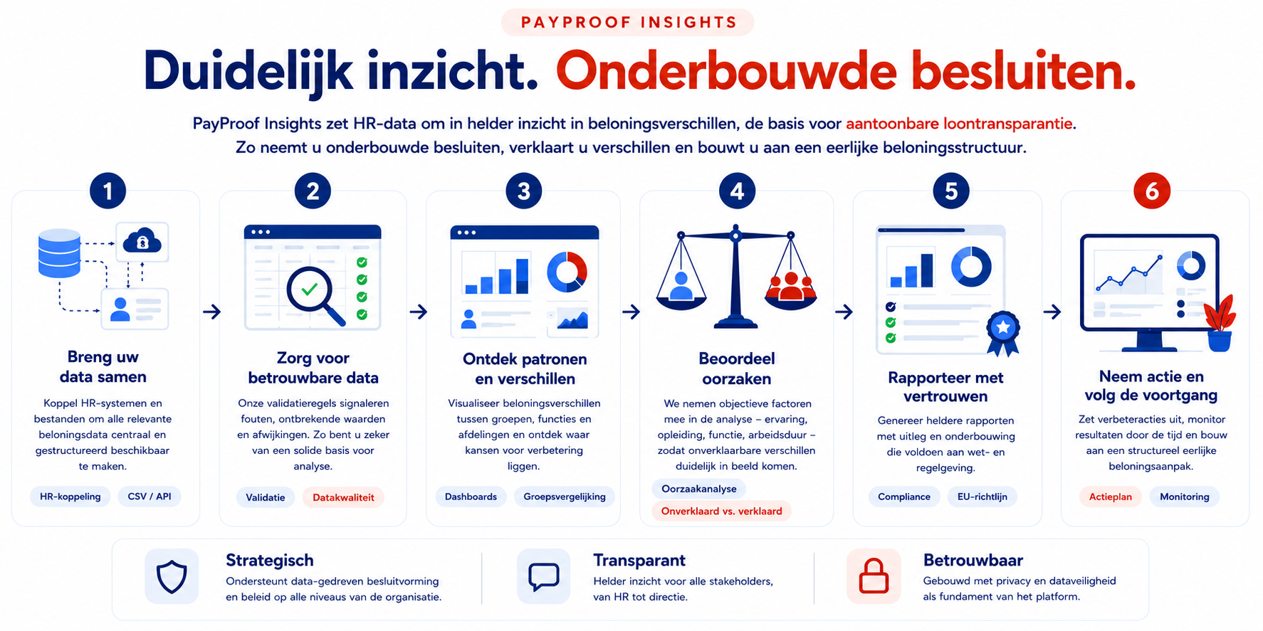 PayProof Insights infographic over beloningsverschillen en aantoonbare loontransparantie